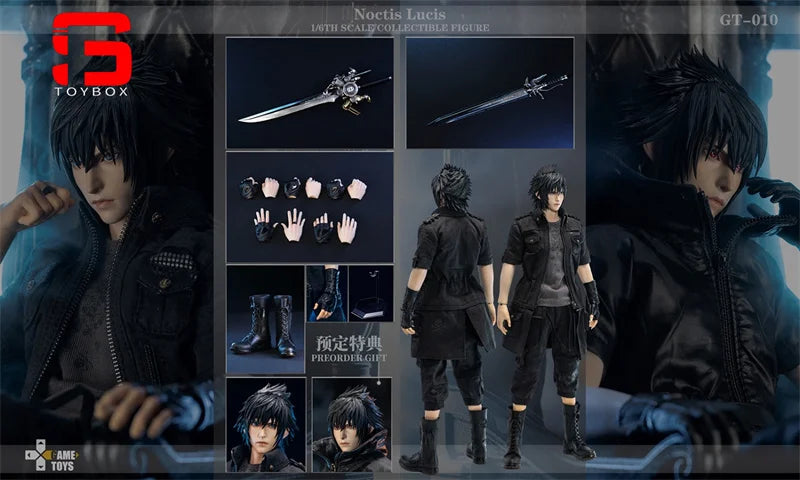 In Stock GAMETOYS GT-010 1/6 Noctis Lucis Action Figure 30cm Game Soldier Figurine Model Collectible Toy