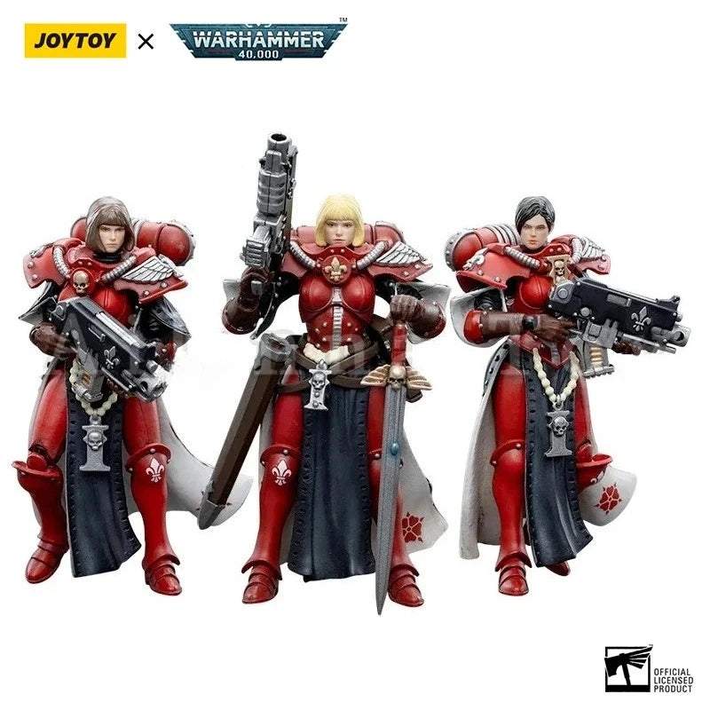 JOYTOY 1/18 Action Figure 40K Battle Sisters Order Of The Bloody Rose Anime Military Model Gifts for children