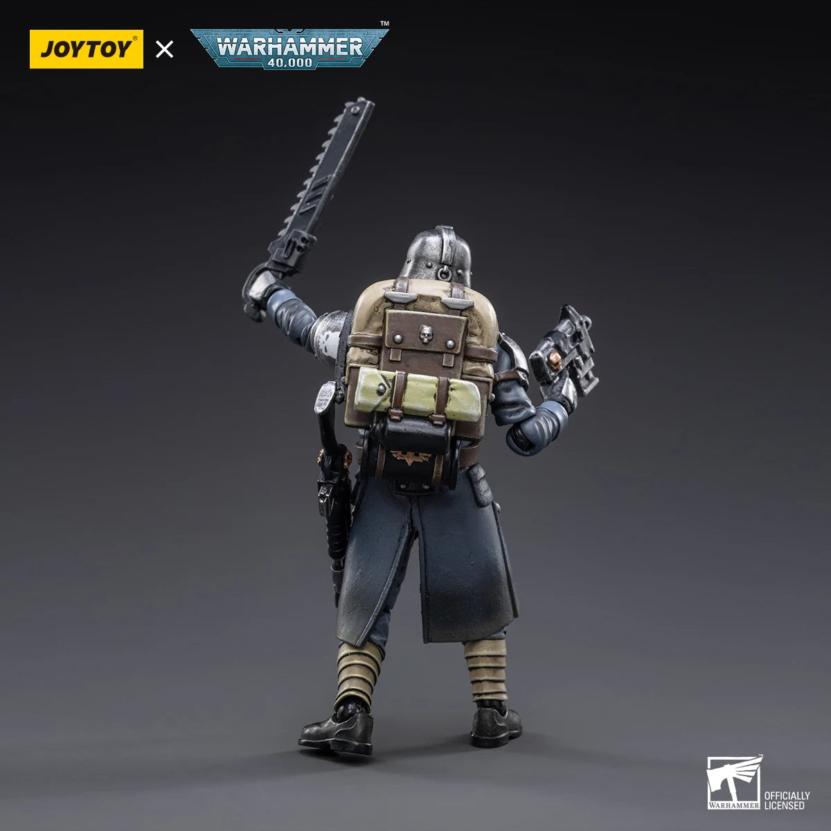 JOYTOY Warhammer 40K Astra Militarum Death Korps Of Krieg Veteran Squad Sergeant Actionfigur Sammeln Sie die Originalmodelldekoration