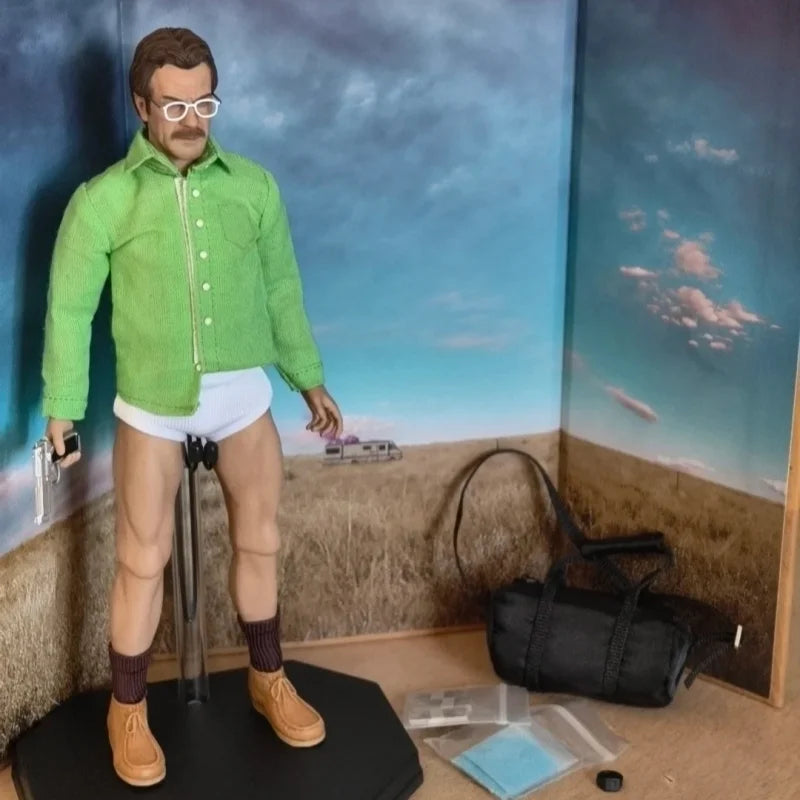 Manipple Studio 1/12 Scale Walter Teacher Cloth Action Figure Breaking Bad 6inch Display Soldier Doll For Alternate Collectibles