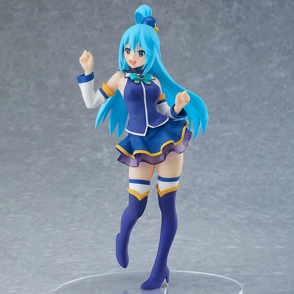 In Stock GSC Genuine Pop Up Parade Eiga Kono Subarashii Sekai Ni Shukufuku O! Kurenai Densetsu Aqua 18.5cm Model Figure Toy Gift