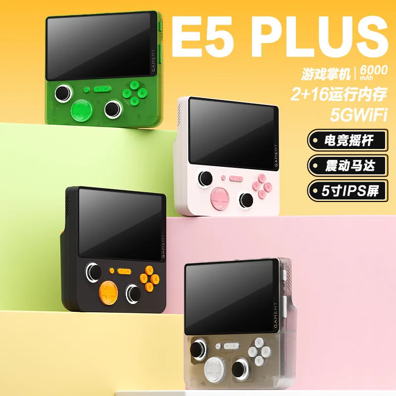 Open Source Full-Panel 5-inch Hybrid Dual-System Handheld Game Console with WIFI and Bluetooth, Android System PSP