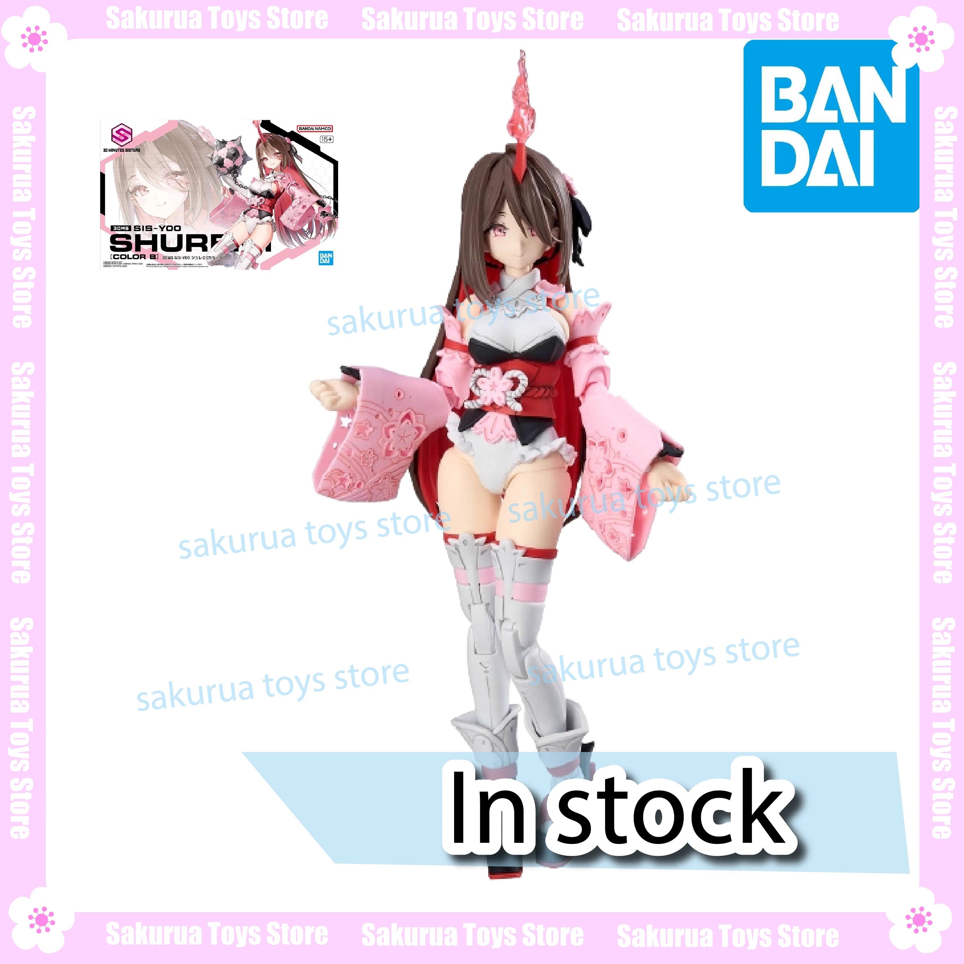 In Stock Bandai 30MS SIS-Y00 Zhu Limei Color B ANMI Assembler Model Ornament Actuator Doll Collection Gifts
