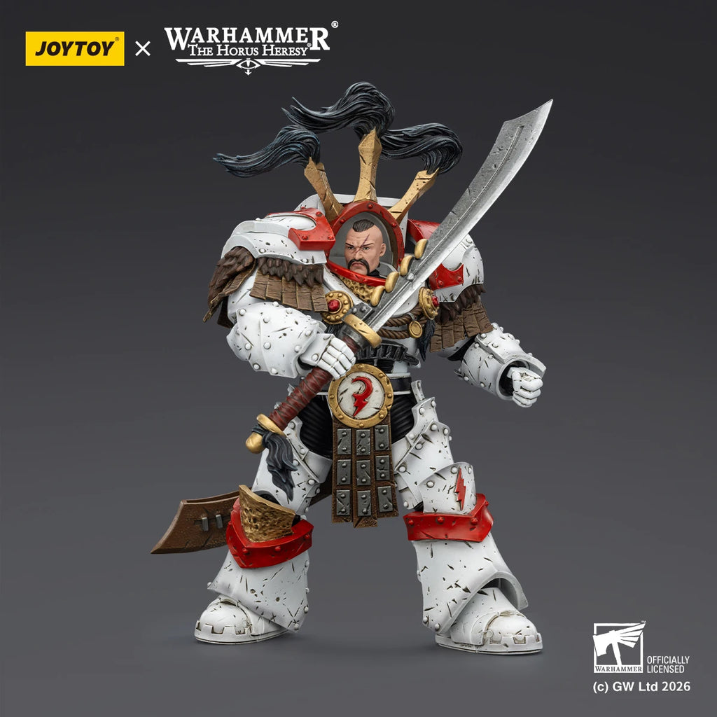 JOYTOY 1/18 Warhammer 40K Action Figures White Scars Stormseer Consul Legion Praetor in Cataphractii Terminator Armour Model