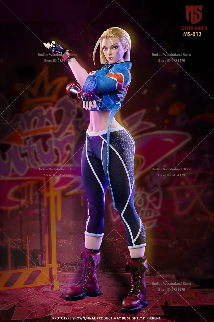 In Stock STAR MAN MS-012 1/6 Scale Female Soldier Cammy Blue Bee Agent Full Set 12inch Action Figure Doll Collection
