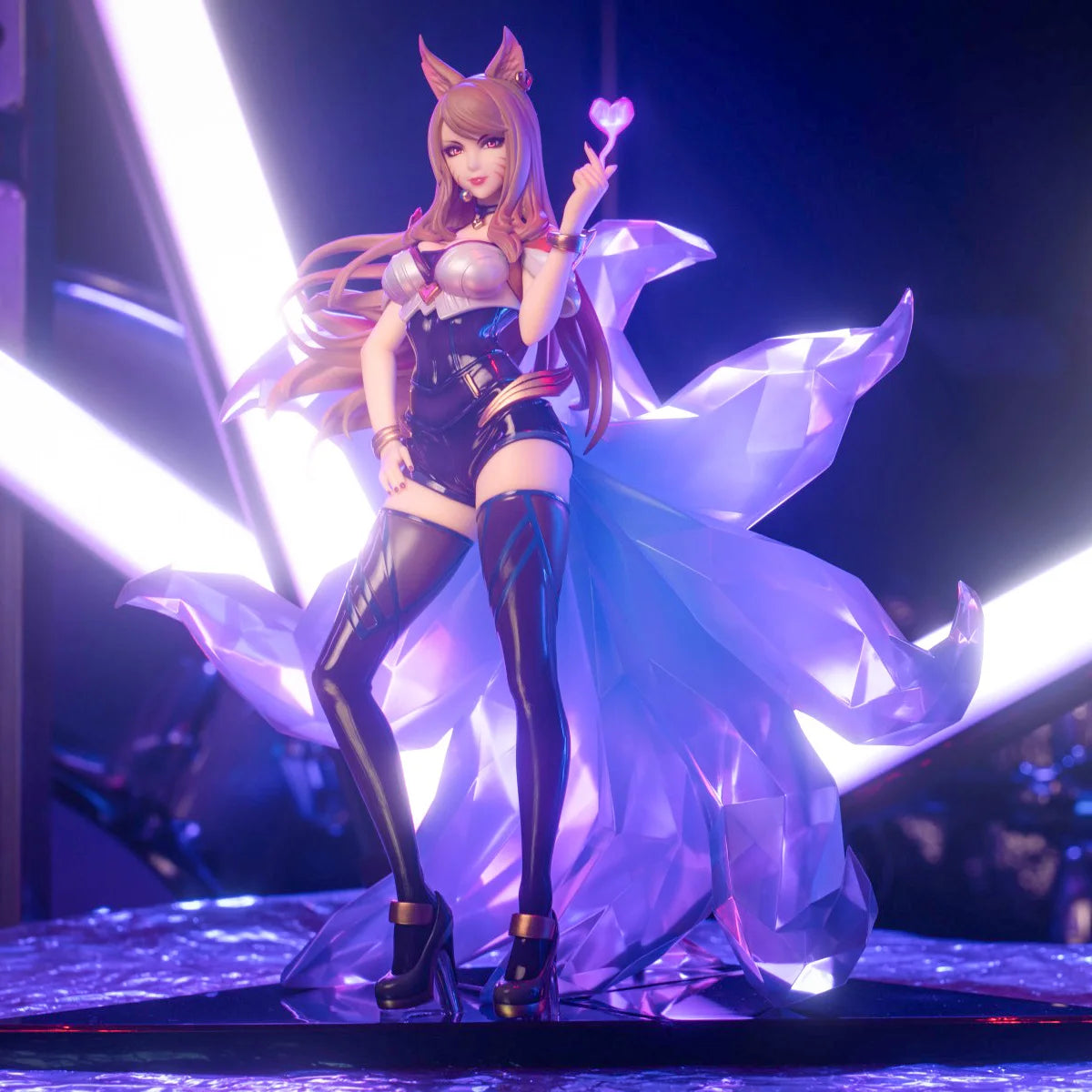 K/DA Evelynn Figure Ahri Akali Kai'Sa PVC 27cm 1/7 Anime Toy Game Merchandise Model Collection Display Gift Official In Stock