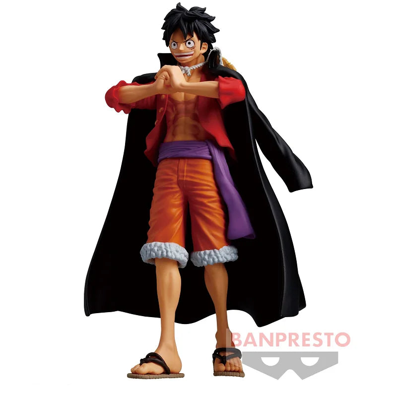 BANDAI Original Banpresto Anime ONE PIECE THE SHUKKO Monkey D. Luffy PVC Actionfigur Modell Sammlerspielzeug
