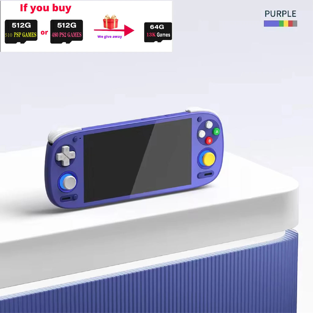 Retroid Pocket 5 Retro Handheld Game Console Video Game Consoles RP5 SD865 8+128G Android 13 5.5 Inch RP5 Screen 512G PS2 Gift