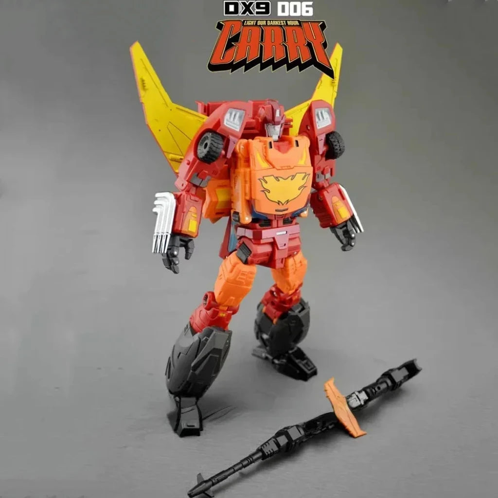 Transformation Toy DX9 D06 Rodimus Prime Metallic Folding MP Action Figure