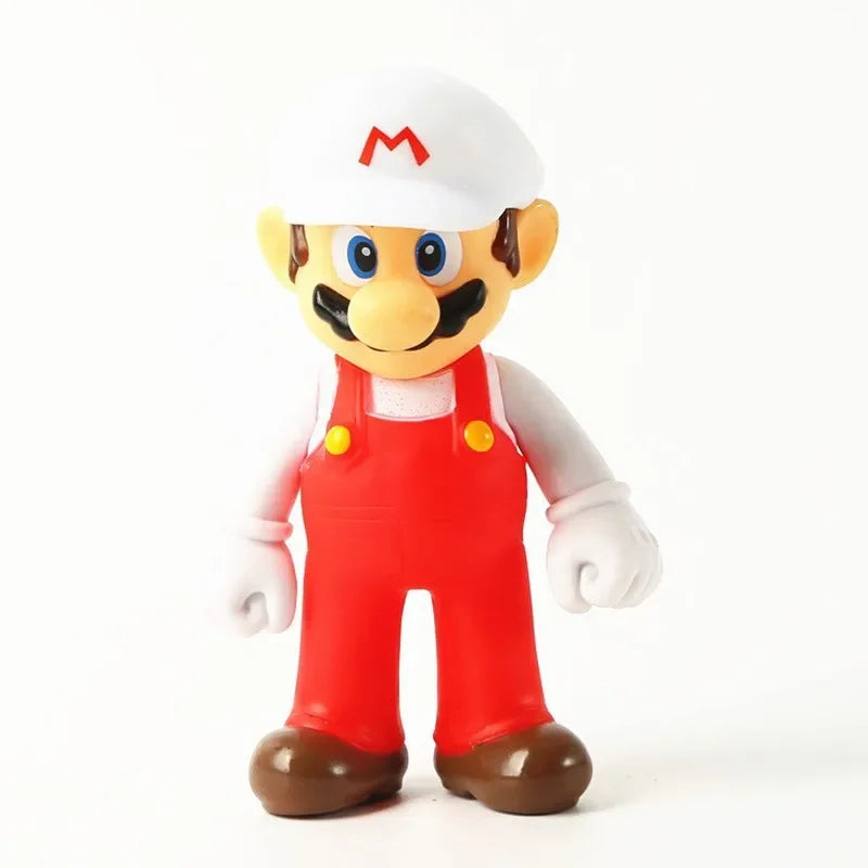 Super Mario Bros Action Figure Toys Toad Peach Luigi Yoshi Donkey Kong Wario Anime Model Ornaments For Children Birthday Gift