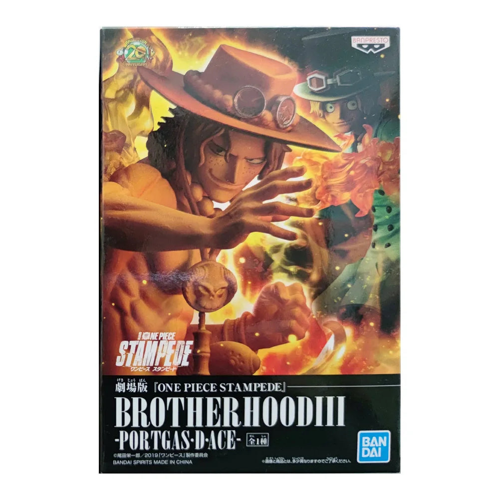 In Stock Bandai Original Banpresto ONE PIECE STAMPEDE Portgas·D· Ace Anime Action Figure Model Figures Toys
