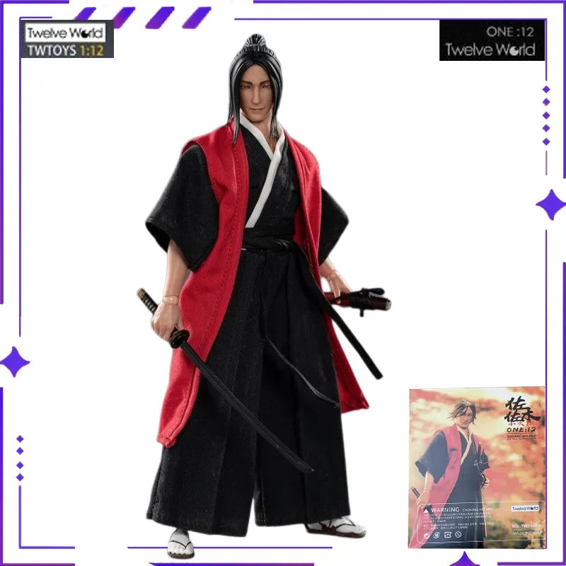 TWTOYS Original Sasaki Kojiro Japanese Swordsman 1/12 Mobile Doll Soldier 6-inch Model Toy Boy Gift Collection in Stock