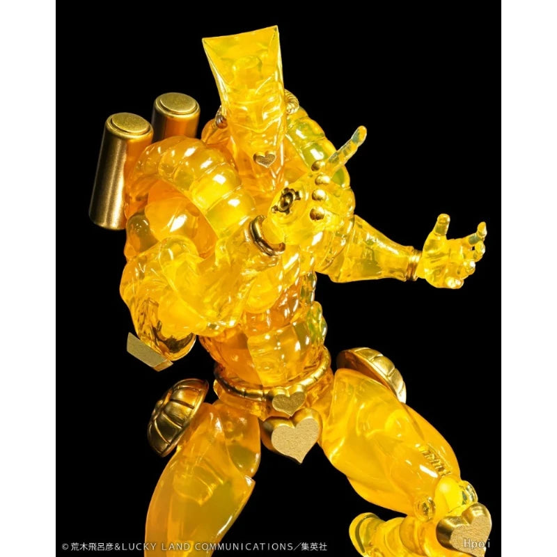 Medicos Super Action Statue The World Ver CLEAR GOLD 16.5cm JoJo Collectible Figure Gifts Toys Model Original Garage Kit Kawaii