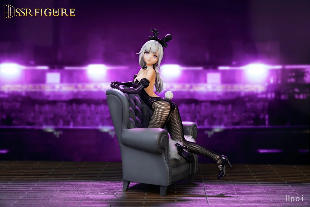SSR FIGURE Genuine In Stock Qiaoer Bunny Girl Anime Figure Yirenguan Jinhua Collectible Statue With Sofa Base For Anime Fans