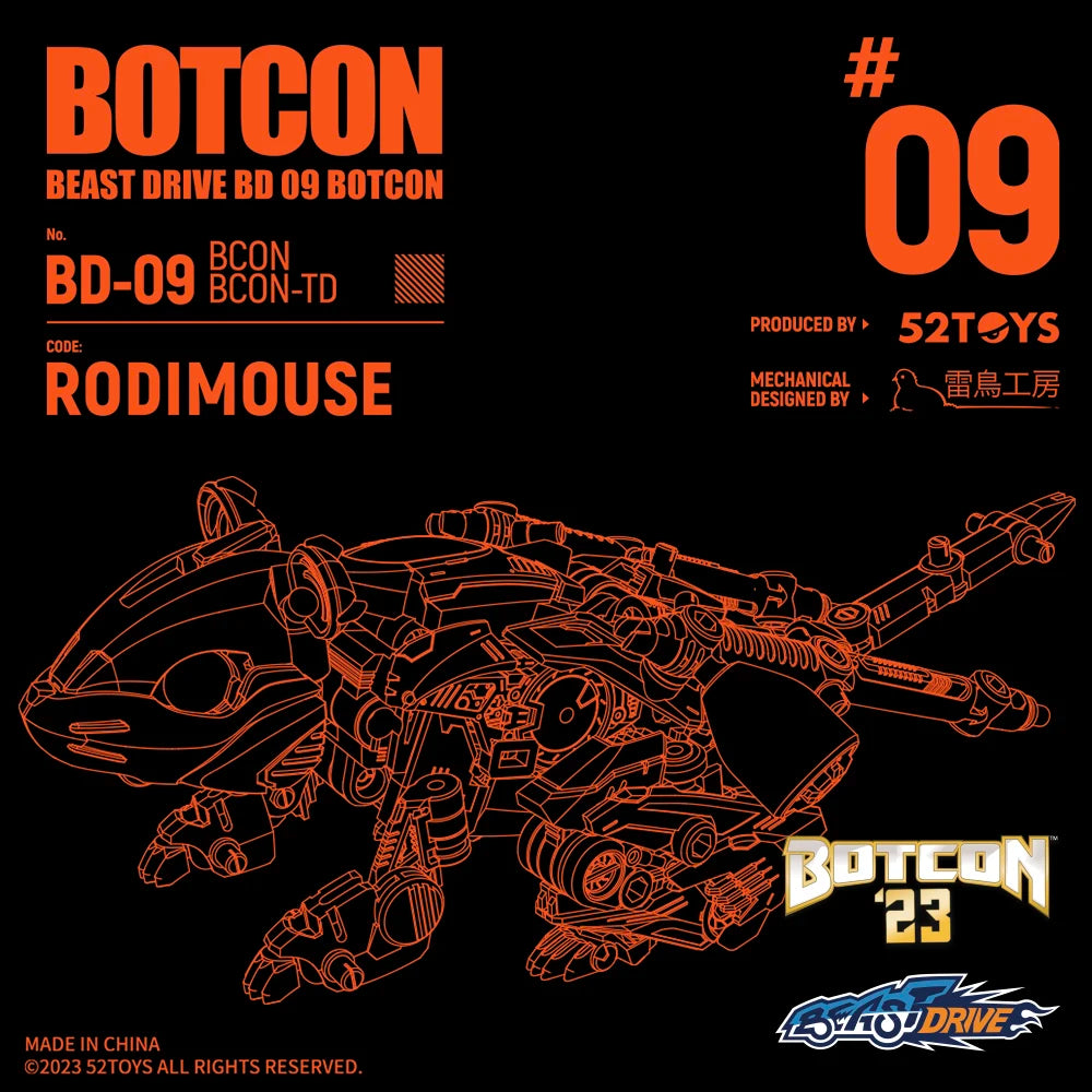 52TOYS BOTCON Limited Product BD-03&BD-09 Deformation Robot, Converting in Mecha and Cube, Action Figure, Collectible Gift