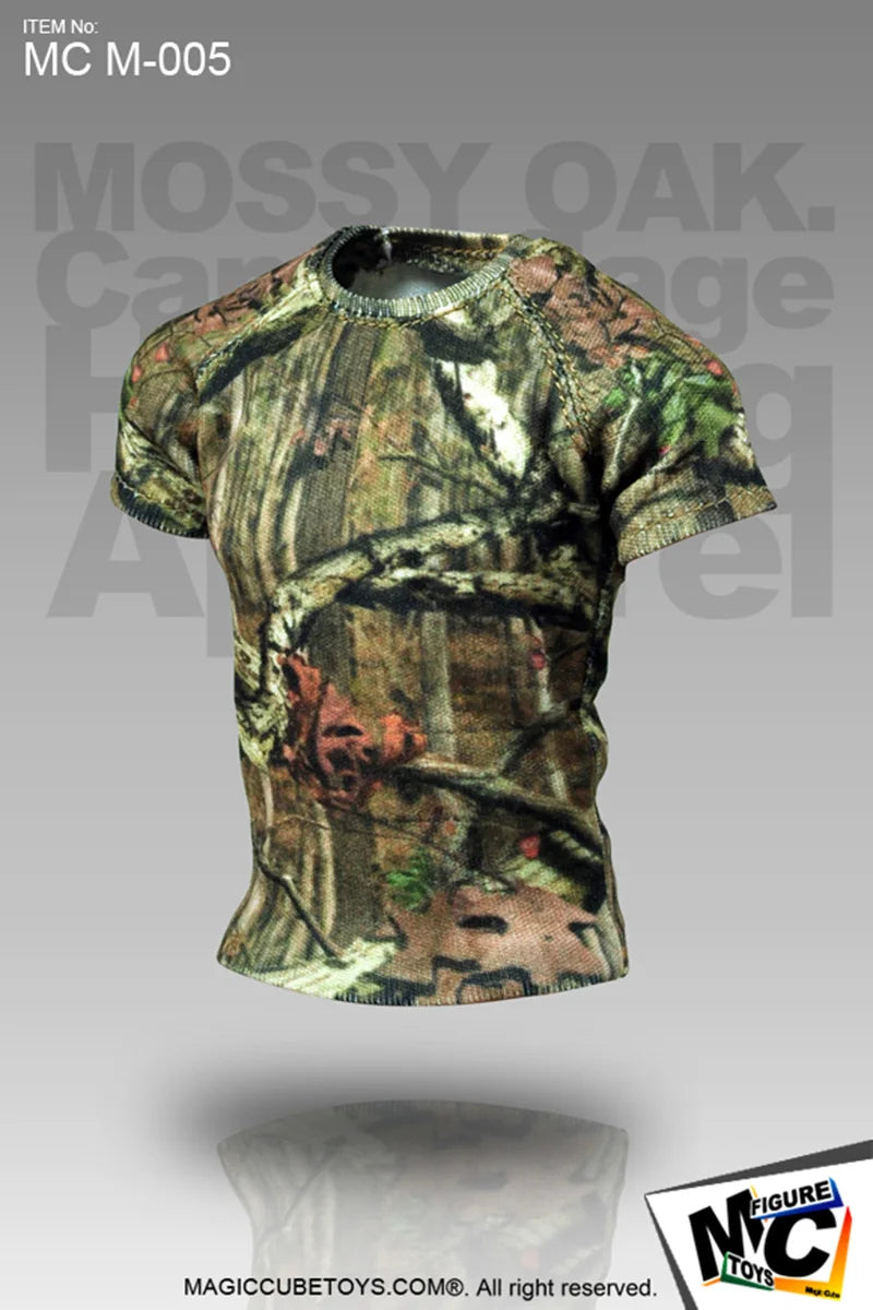 Mc Toys Mcm-005 1/6 Male Soldier Camouflage Jacket Pant Hat T-shirt Set Bionic Hunting MC Clothes Set Suit for 12" Action Figure