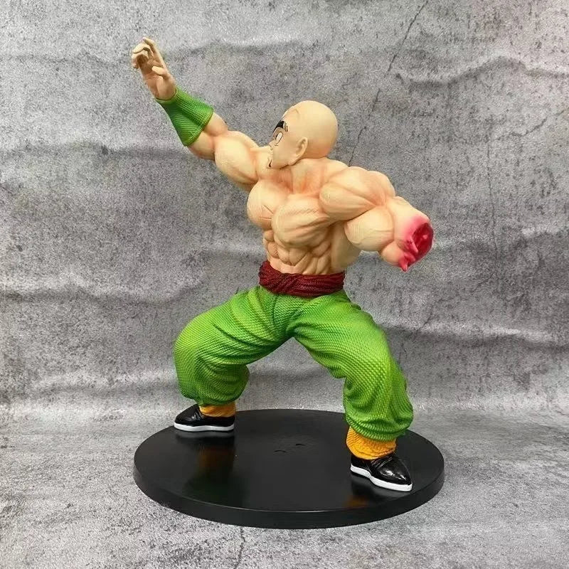 24cm/9.4in Anime Dragon Ball Figure Broken arm injury Tien Shinhan Action Figures Pvc Statue Collection Model Toys Gifts