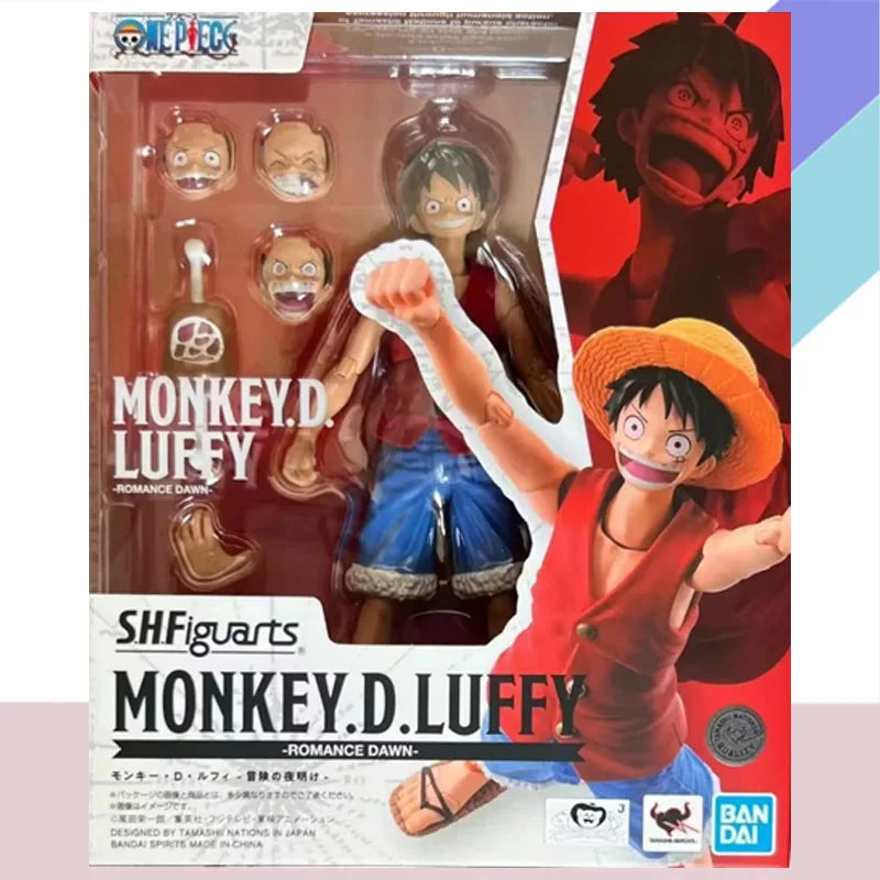 In Stock BANDAI Original Box S.H.Figuarts EUSTASS.KID LUFFY Anime Action Figure Model Toy Gift for Kid Foam Box Packaging