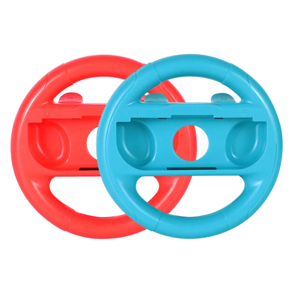 2Pcs Left Right Game Steering Wheel Controller Handle Holder Grip JoyCon Controller Gamepad For Nintendo Switch OLED NS
