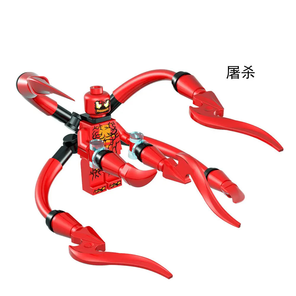 Hot 5cm Marvel Spider-Man Venom Green Goblin Building Block Figures Assembleable Figure Desktop Ornament Decorations Best Gifts