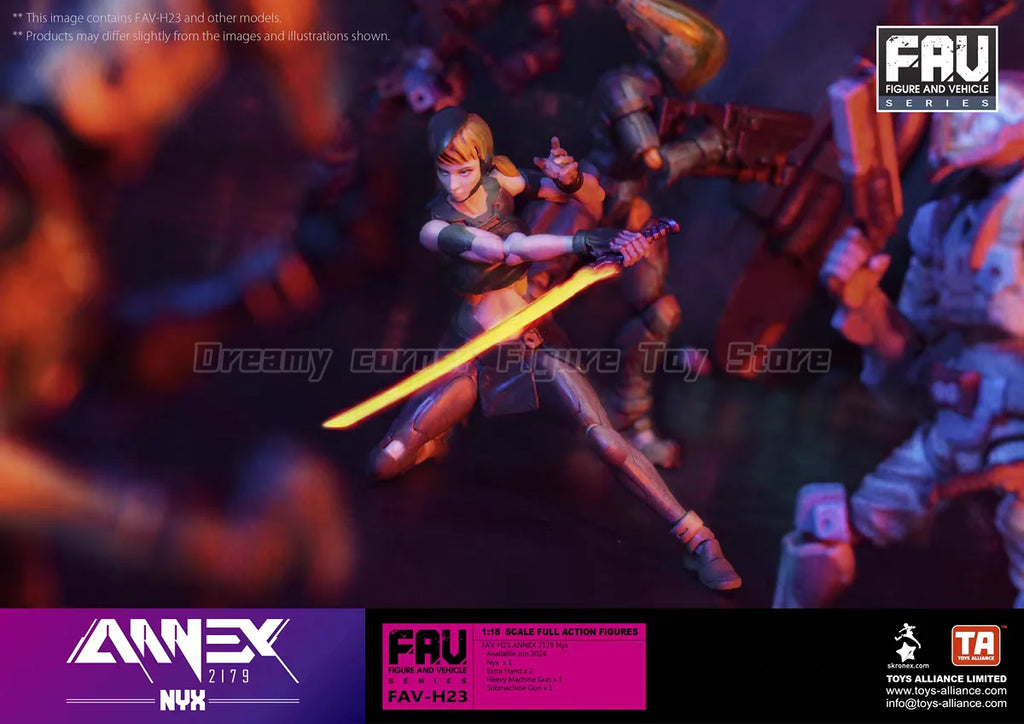【In Stock】Original Acid Rain War FAV-H23 NUX 1:18 SCALE FULL ACTION FIGURES
