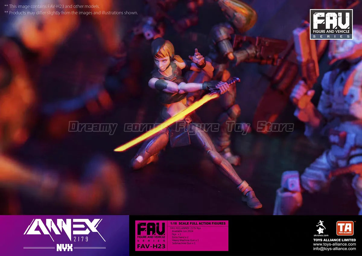【In Stock】Original Acid Rain War FAV-H23 NUX 1:18 SCALE FULL ACTION FIGURES