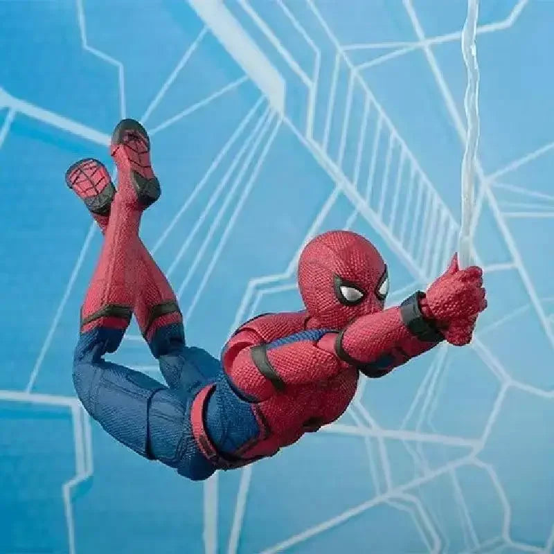 New Bandai Spider-Man Marvel Heroic Expedition Spider Man upgraded the battle suit to make a moving puppet Action Figures model