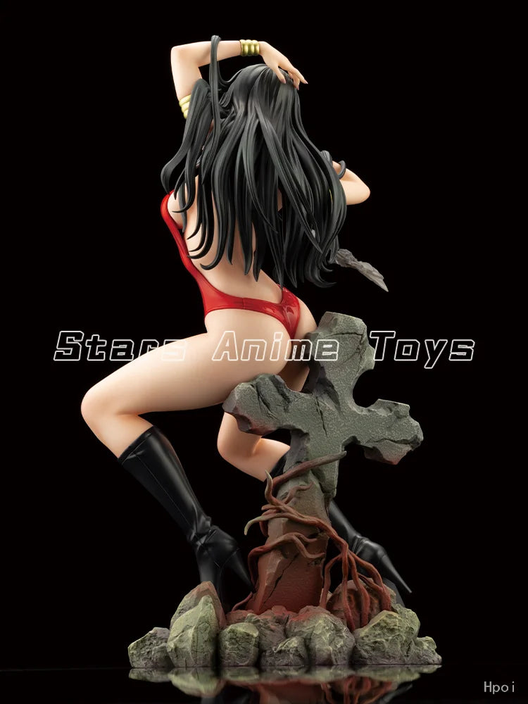 Original Kotobukiya BISHOUJO STATUE HORROR Beautiful Girl Vampirella 1/7 Dolls Animation Figures Models Collection