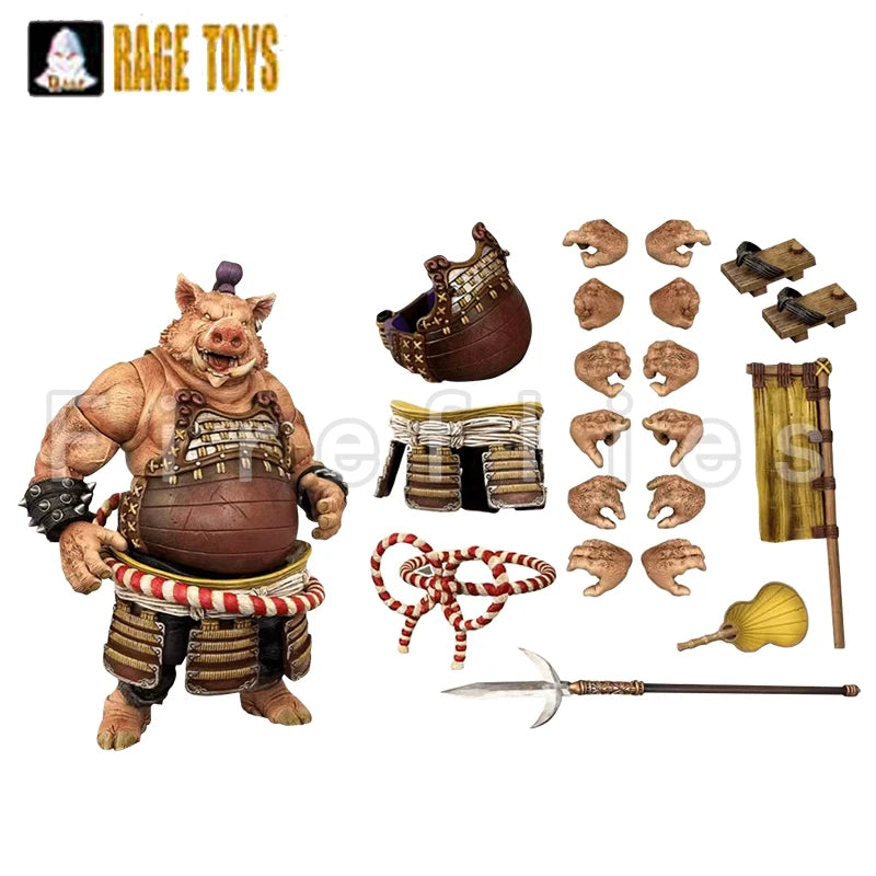 [Pre-Order]1/12 7inches Fury Toys Action Figure Wave 4 Rage Samurai Force Gullinbursti Anime Model  Toy