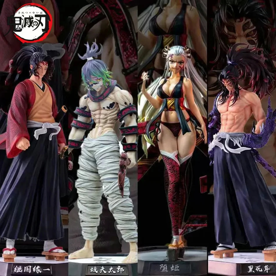 Demon Slayer Blade Аниме Фигура Yoriichi Kokushibou Daki Douma Inosuke Статуя PVC Екшън Фигурка Колекция Модел Играчка Подарък