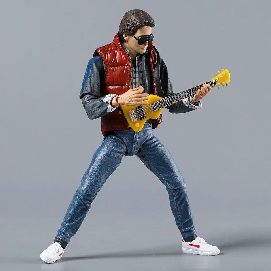NECA Back to the Future Marty McFly Guitar Joints Moveable Collectable Creative Action Figure