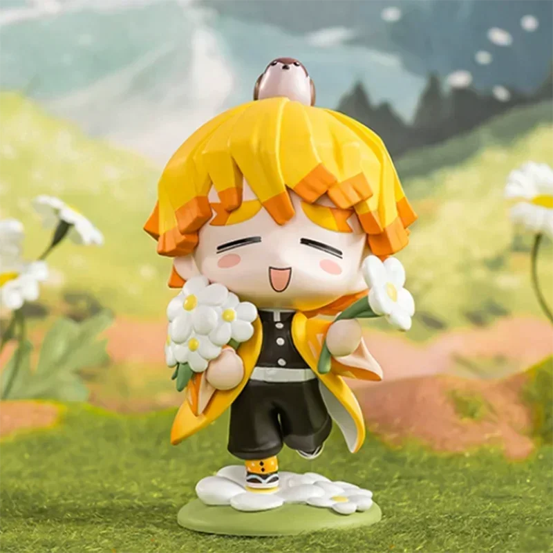 Pop Mart Demon Slayer Birth Flower Series Blind Box Toys Kawaii Anime Action Figure Surprise Mystery Box Dolls Girls Gift