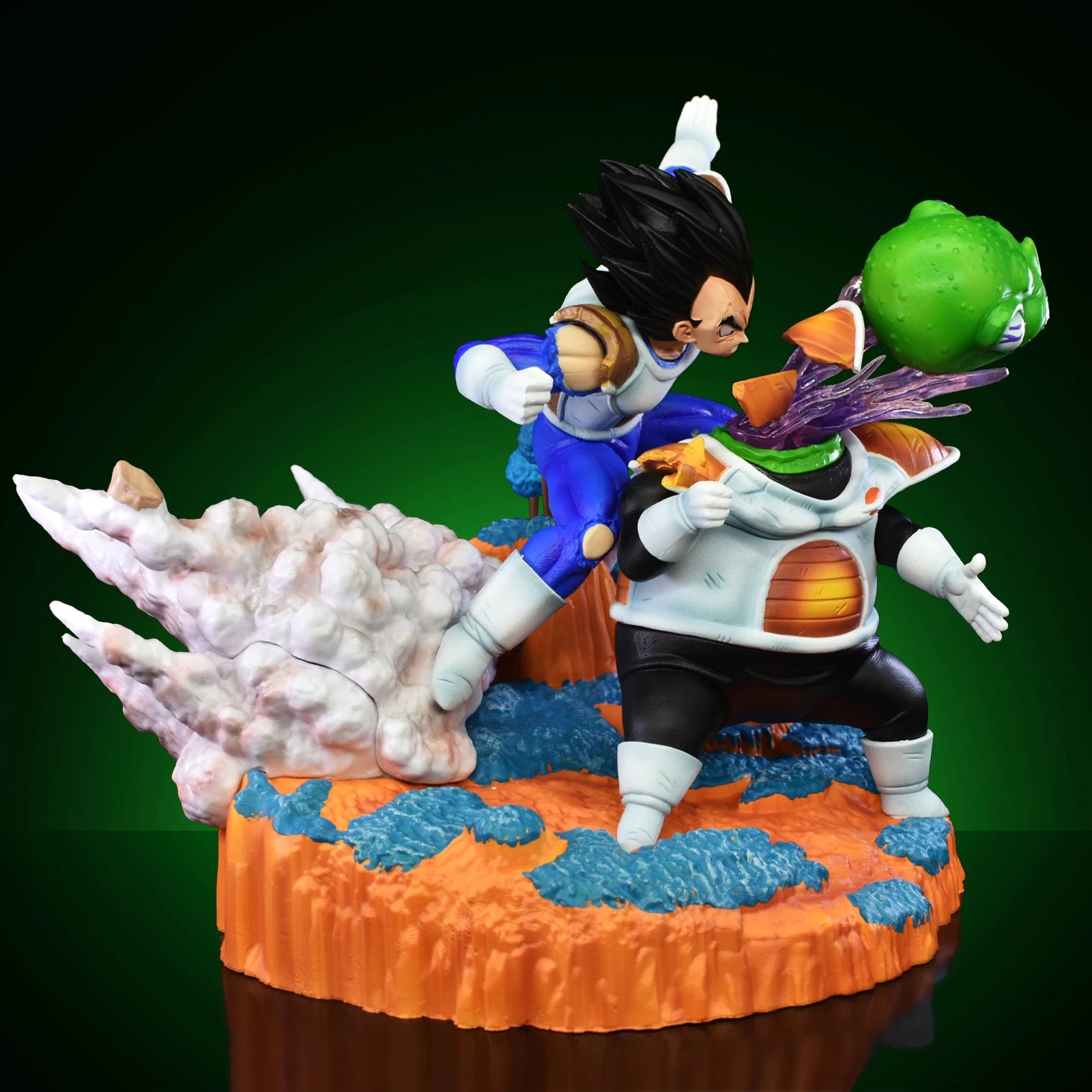 21cm/8.26in Anime Dragon Ball Z Vegeta vs Guldo Figure DBZ Ginyu Force Action Figure Statue Collection Model Toy Gift
