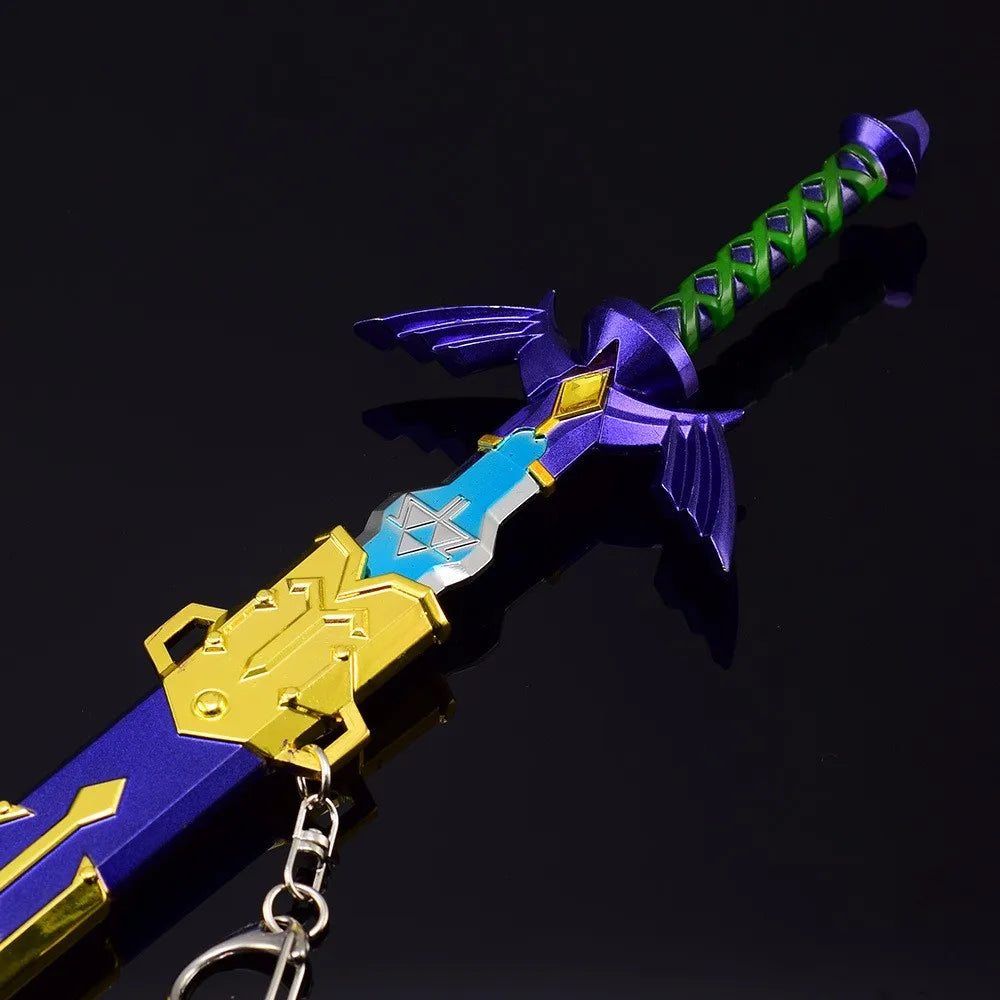 28cm Great Master Sword LoZ Tears of the Kingdom Breath of the Wild Game Replica Metal Weapon Model Link 1:6 Action Figure Toys