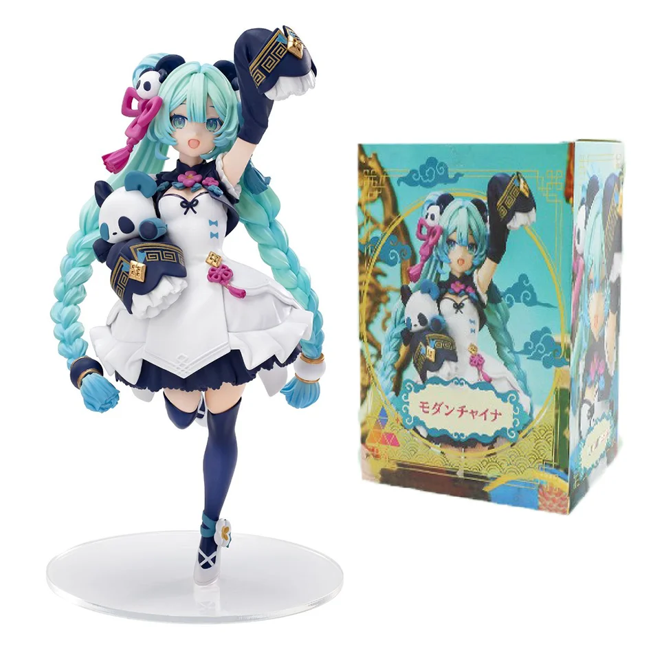 Anime Hatsune Miku doll model cartoon cute tabletop decoration Tokyo Series Kimono decoration cute China Style holiday gift