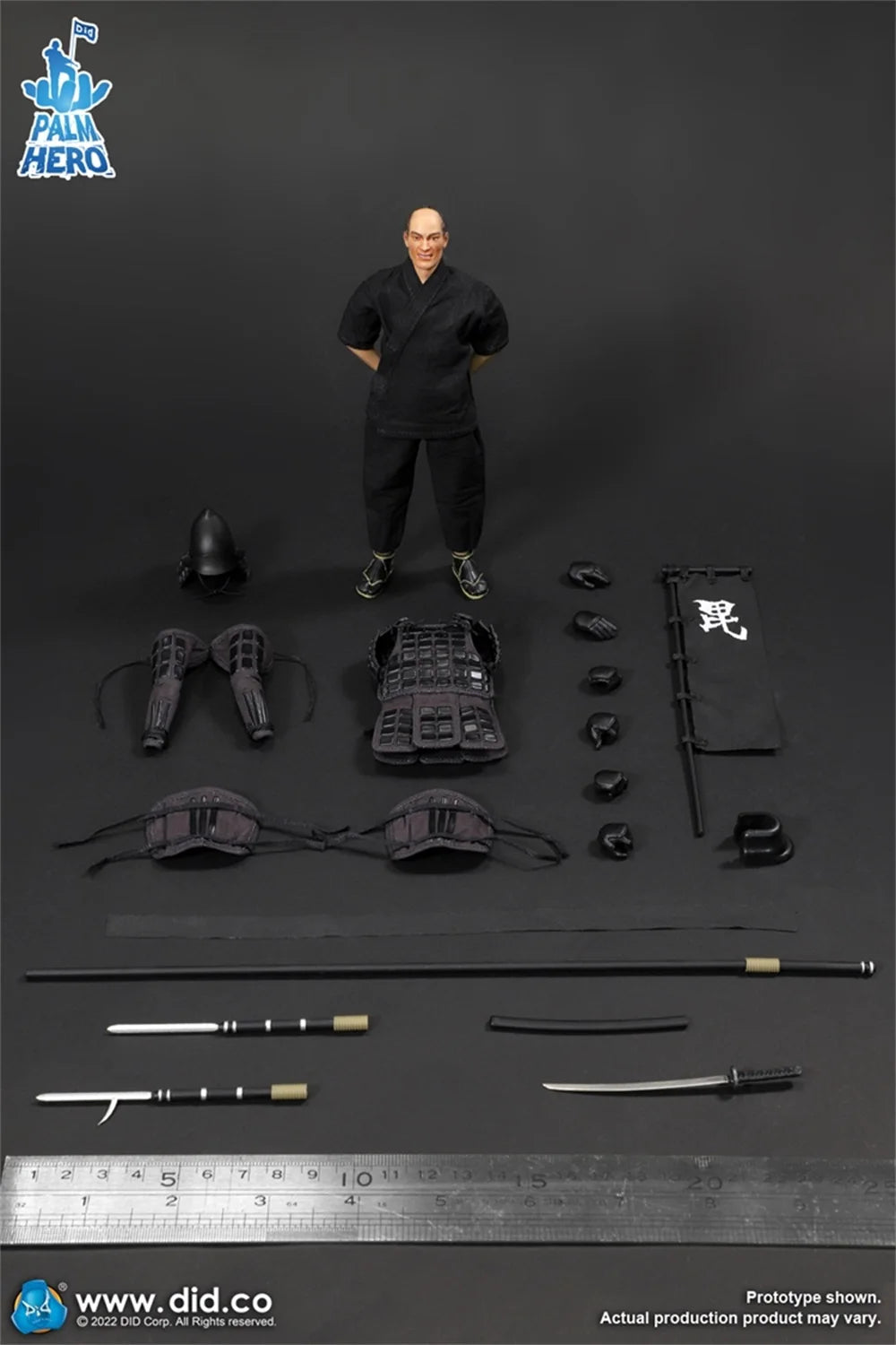 1/12 DID XJ80016A Old Vintage Asia Japan State Warrior Full Set Moveable Action Figure with Flag Full Set Moveable Action Figure