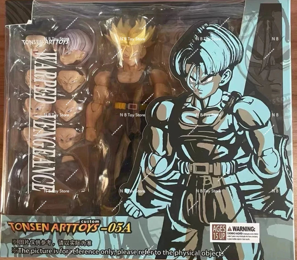 In Stock Tonsenarttoys Dragon Ball Z Shf Saiyan SSJ2 Trunks Majin Butens Cuttens Action Figure Action Model Toys Gift