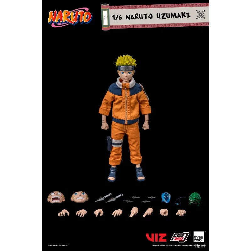 Threezero 1/6 Finished Movable Exquisite Doll FigZero Series Naruto Anime Action Kakashi Hatake Toys Model Festival Gift for Boy