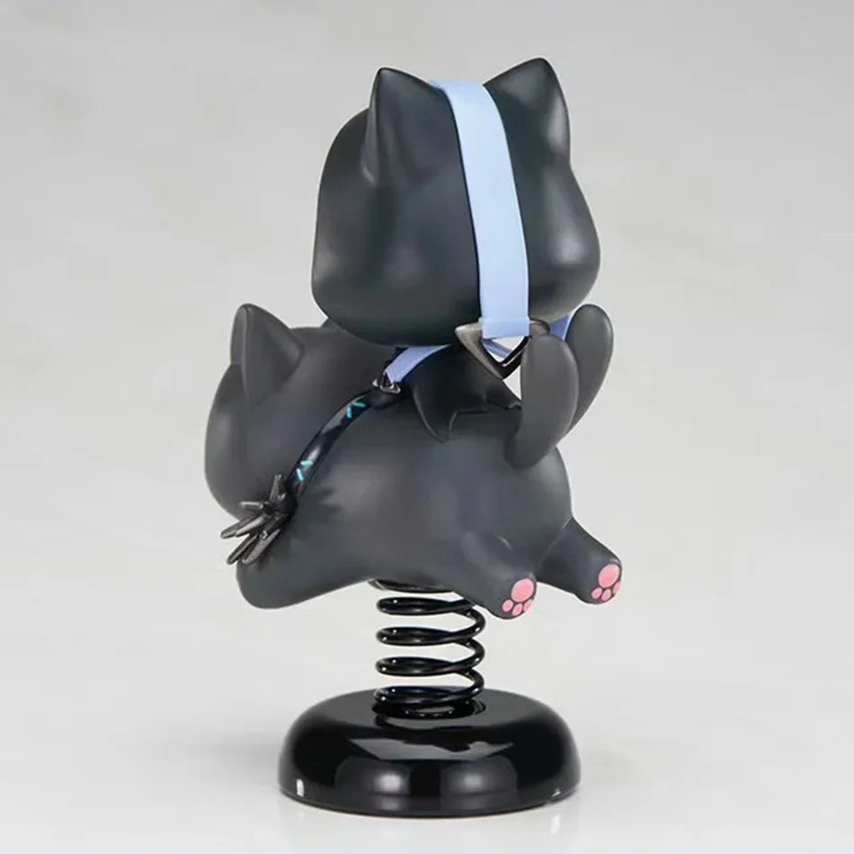 10cm Arknights Phantom Lucian Black Cat Shake Figure Figurine Doll Toy creative personalized statue model ornament GIFT
