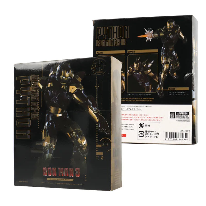 In Stock Iron Man MK20 Python Action Figure Model Collectible Toys Gift for Children