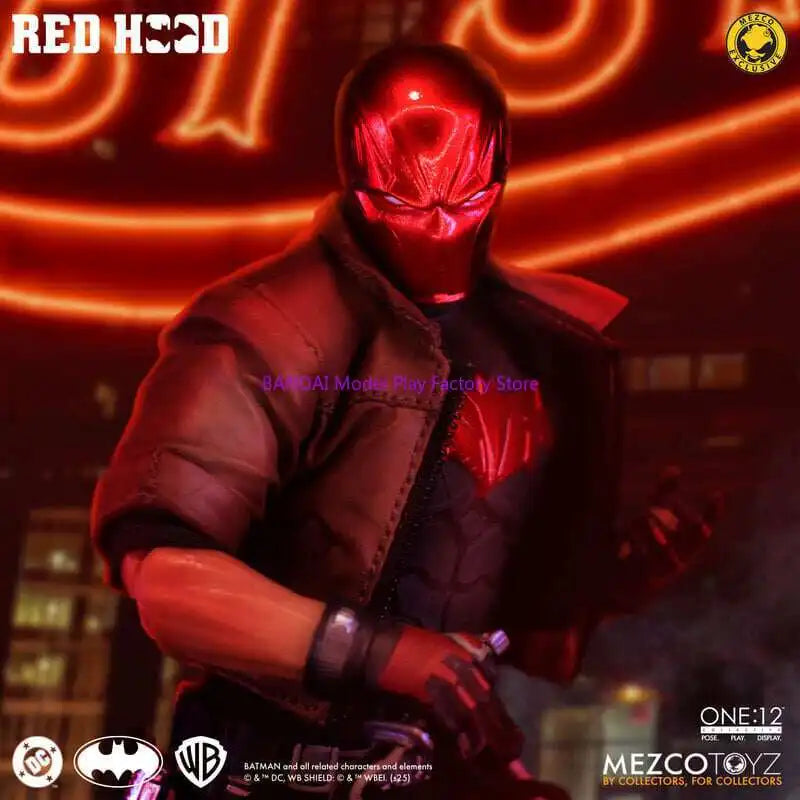 1/12 Scale Authentic Mezco 76224 Red Hood Ant-Man Action Figure Seven Inches Batman Police Officer Statue Collectible Toy Gift