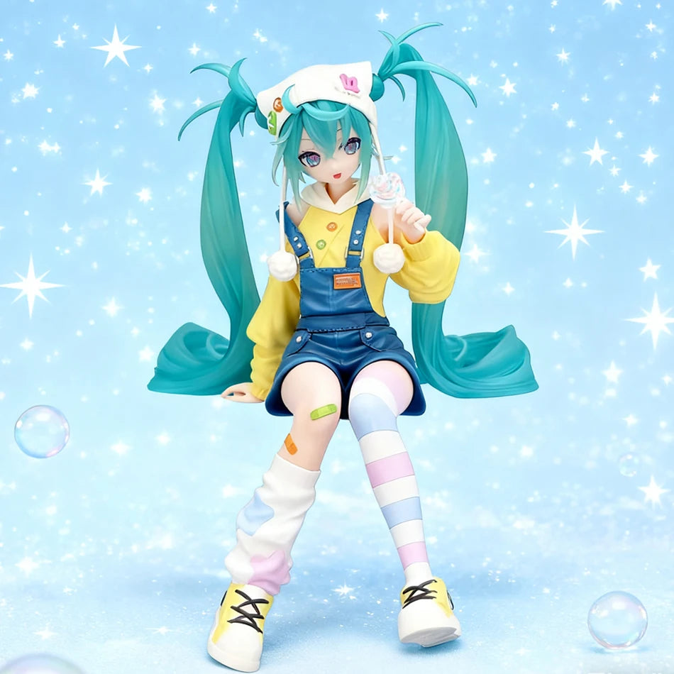 14cmIn Stock hot sales Noodle Stopper Hatsune Miku -Lollipop Ver.- PVC 14CM Anime Action Figures Model Collection Toy