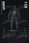 HASUKI SA01 1/12 Scale Collectibles Black OPS Night Action Team Full Set 6Inch Men Soldier Action Figure Body Models Toys