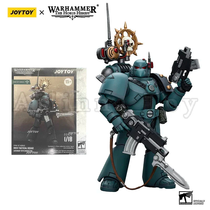JOYTOY 1/18 Action Figure 40K Sons of Horus MKVI Tactical Squad Dreadnought Anime Model Toy