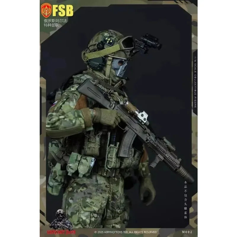 VERYHOT M002 Presale 1/6 Scale Male Russian Alpha Special Forces Clothes Set Model Fit 12'' Action Figure Body Doll Set Model
