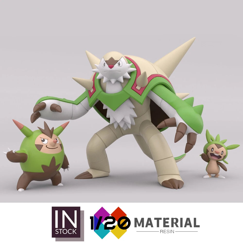 [In Stock]1/20 Resin Scale World [UU] - Chespin & Quilladin & Chesnaught [Split RE-MENT]