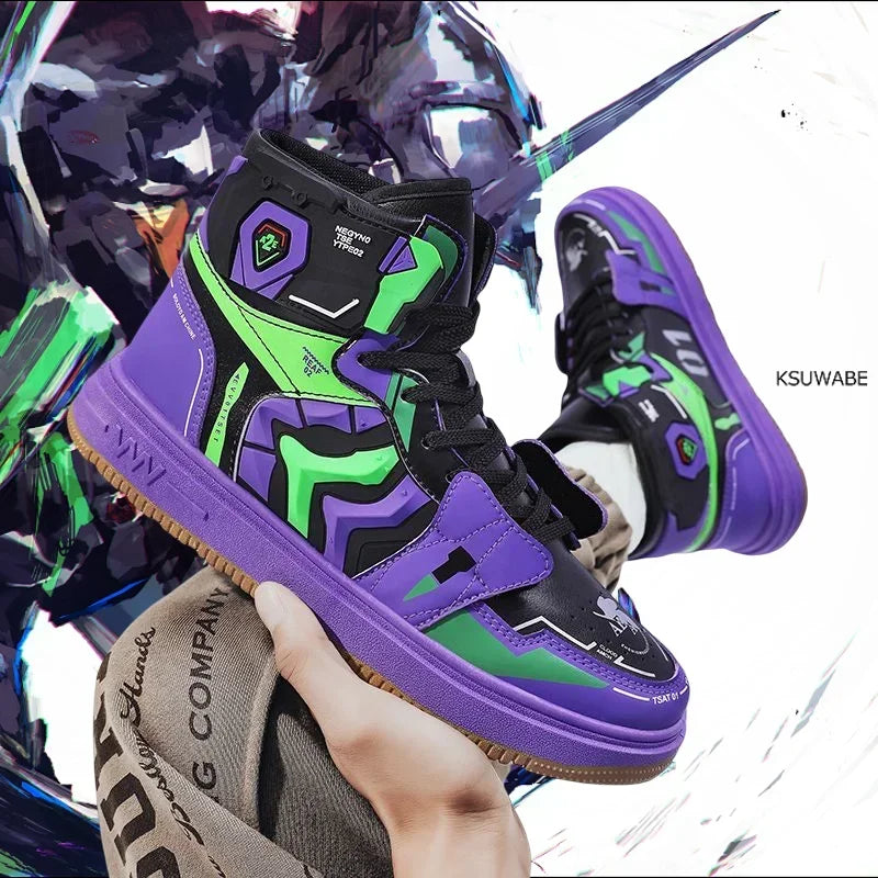 Machine No. 1 EVA men's anime sports shoes high-top casual sports vulcanized shoes outdoor autumn and winter Christmas gifts