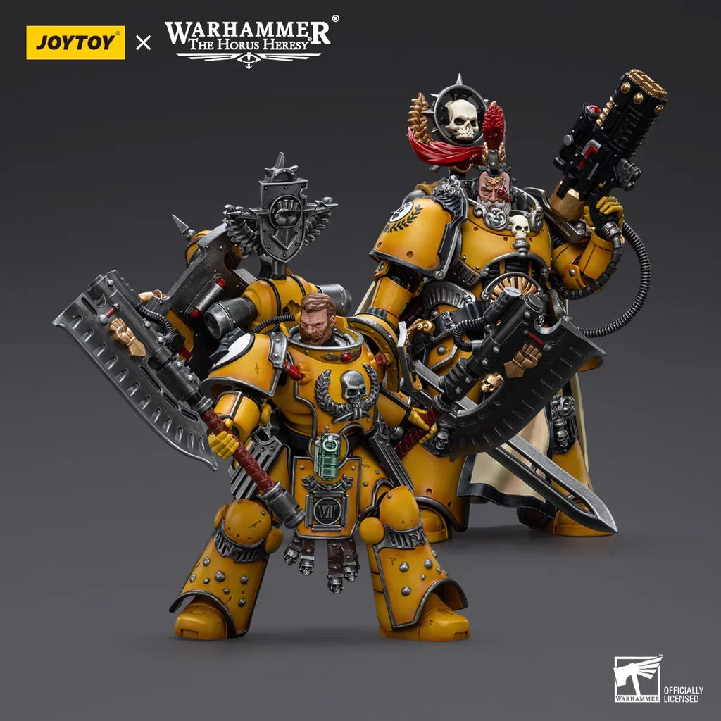 【In stock】JOYTOY Warhammer 40K Imperial Fists Legion Praetor with Power Sword Fafnir Rann 2PCS 1/18 Action Figures Toys
