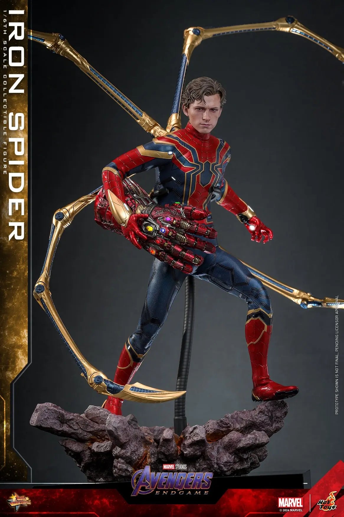 In Stock HotToys MMS761 MMS762AE Iron Spider 1/6 Soldier Figure Animation Action Figure Toy Gift Model Collection