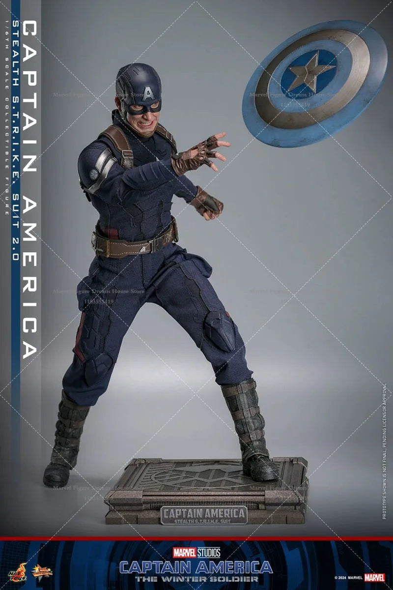 1/6 Scale Stealth Suit American Hero Steve 12-inch Full Set Action Figure Soldier Height About 31CM In Stock HOTTOYS MMS783 2.0